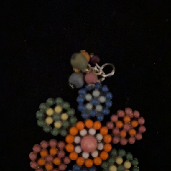 Boho Beaded Flower Pendant - Picture 2 of 6